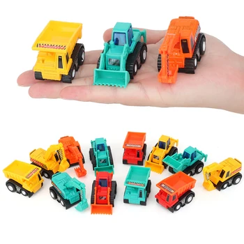 

12pcs Excavator Bulldozer Tractor Truck Model Pull-Back Alloy Diecast Engineering Vehicle Collectible Toy Car for Children Y135