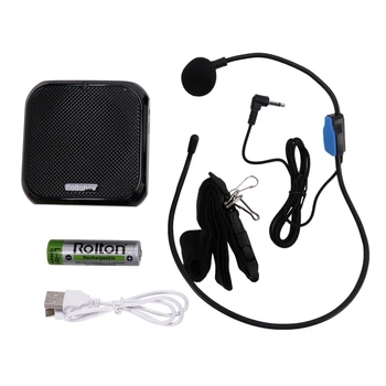 

Rolton K400 Portable Voice Amplifier Amplifier with Line Microphone Speaker FM Radio MP3 Teacher Training