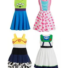 Платье для младенцев Одежда для девочек зимнее кружевное платье для девочек платье Эльзы bo peep toy story 4 Woody Cowgirl Jessie Buzz lightyear Alien