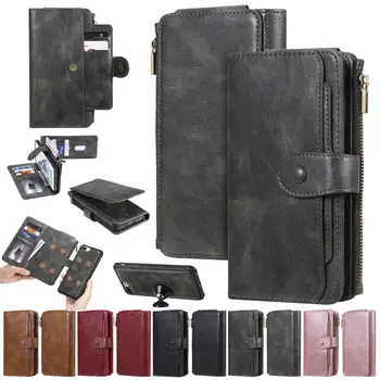 

Luxury Case For Samsung Galaxy Note 10 Plus Cover Case Wallet Leather Flip Shockproof Mobile Phone Cases Note 10 Plus Case Cover