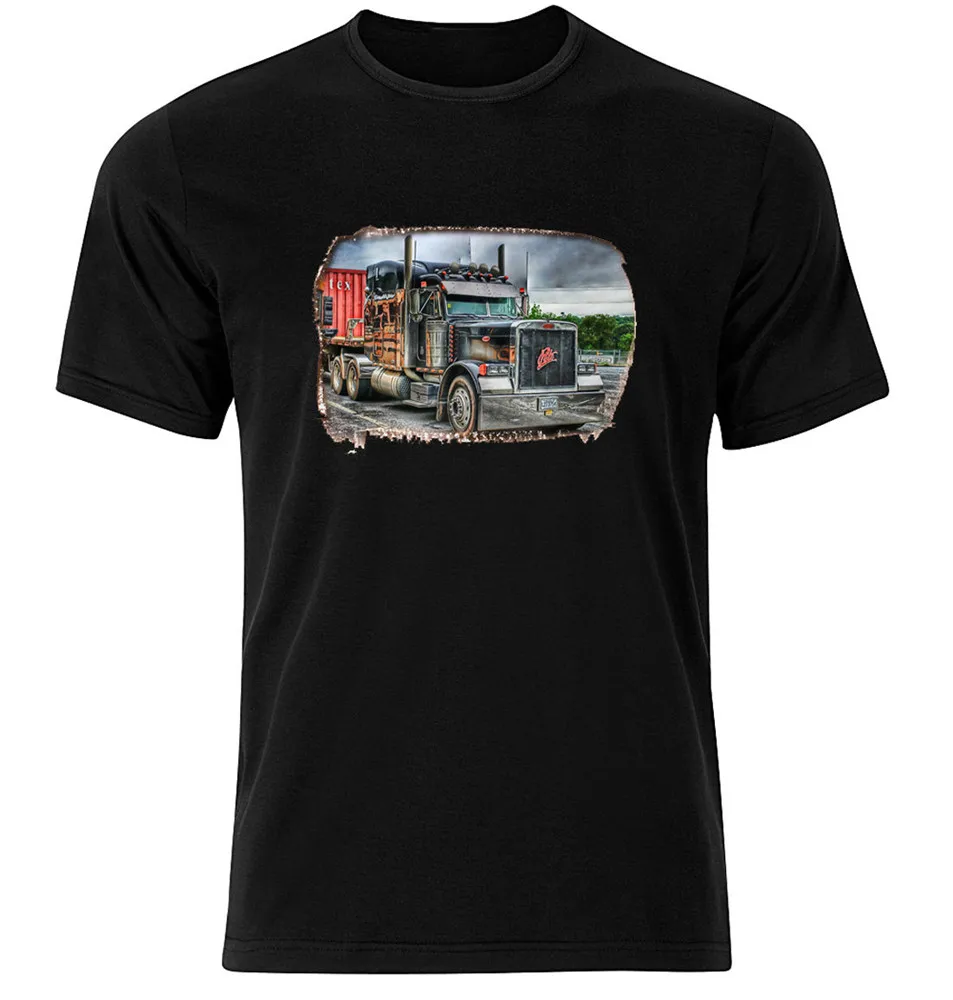 Peterbilt Ii-графическая хлопковая футболка с короткими и длинными рукавами оверсайз |