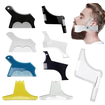 

5 Type Hair Beard Comb Beard Shaping Styling Comb Template Beard Hair Brush Trimmer Template Stencil Men Styling Tools Shaver