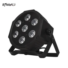 Lumière à effet de scène RGBW 7x12W, éclairage contrôlé DMX pour DJ Disco Ball Bar Sound Party, Stroboscopes de noël