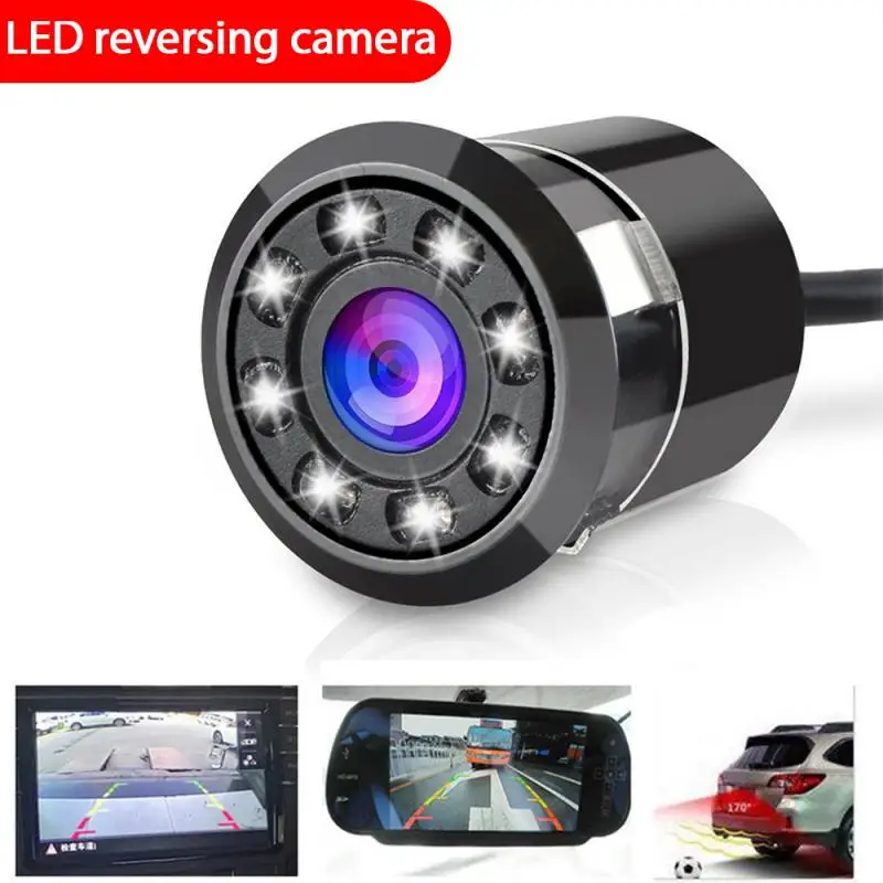8LED HD CCD Car RearView Reversing Backup Parking Camera Night  Waterproof 
