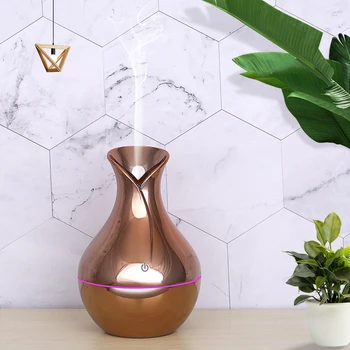 

HOT!New 130Ml Usb Ultrasonic Air Humidifier Diffusers Aromatherapy Essential Oil Diffuser Humidifier Plating for Home Office