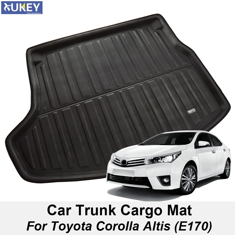 

Boot Mat Rear Trunk Liner Cargo Floor Tray Carpet Mud Kick Protector Fit For Toyota Corolla Altis 4dr Sedan 2014 2015 2016 2017