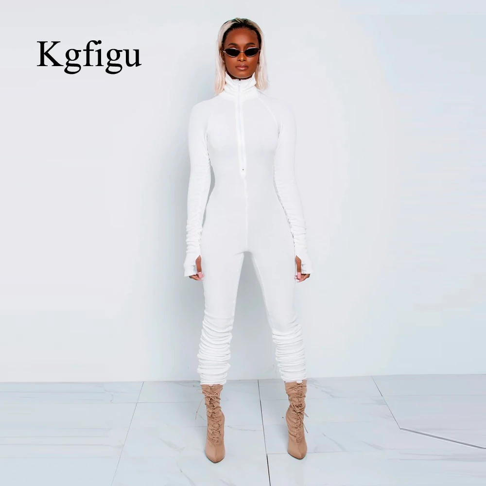 KGFIGU женские черные длинные брюки мягкие комбинезоны женский комбинезон