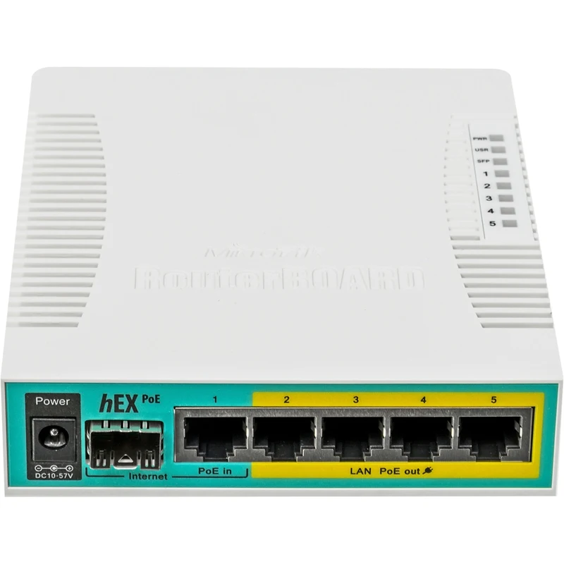 Роутер MikroTik RB960PGS 10/100/1000BASE-TX/SFP белый