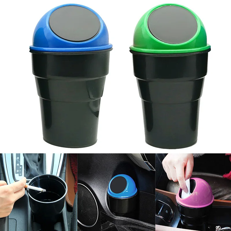 Car Trash Can Mini Auto Garbage Can Vehicle Rubbish Bins Holder