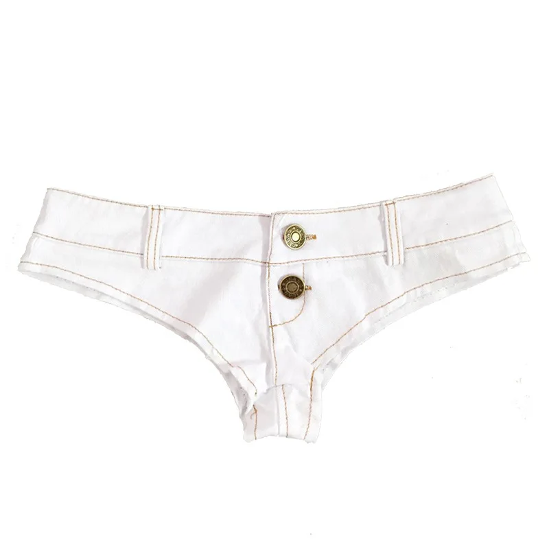 Женские сексуальные мини короткие джинсы, джинсовые шорты, пляжные повседневные Клубные вечерние шорты с высокой талией - Цвет: white