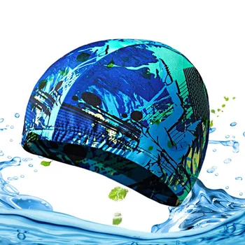 

High Elastic Swimming Caps Adult Waterproof Stretchable Comfortable Ears Protection Long Hair Summer Swiming Pool Bathing Hat