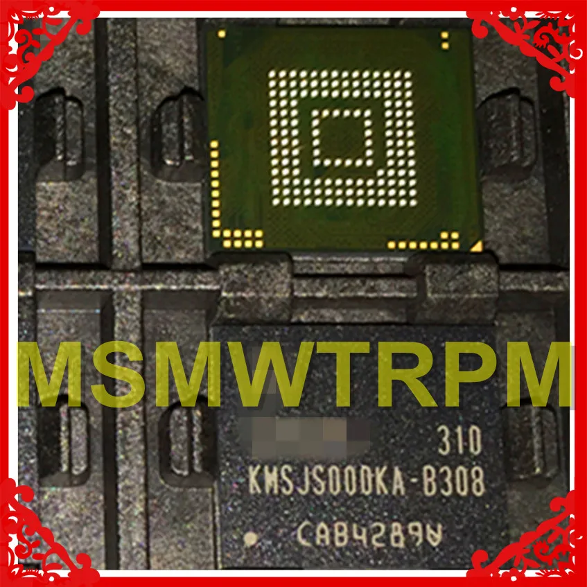  KMSJS000KA-B308 BGA153Ball EMCP 4+4 4GB Mobilephone Memory New original and Second-hand Soldered Ba
