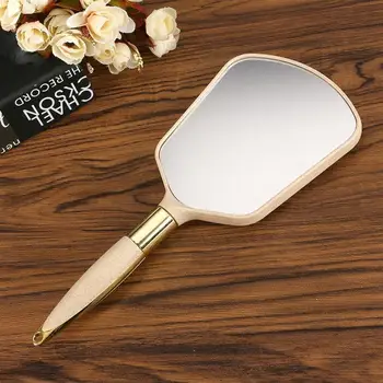 

1Pcs Plastic Makeup Mirror Rectangle Hand Held Mirror Multicolor Salon Beauty Vanity Mirror With Handle Professional Tool Makeup