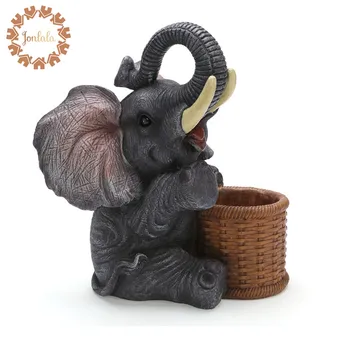 

Resin Elephant Tray Key Pen Change Wine Holder Ocarina Home Decoration Crafts Artificial Cute Elephant Best Gift, Free Shipping