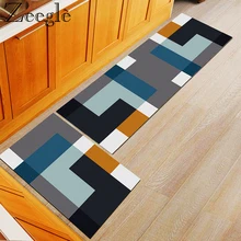 Zeegle длинный кухонный ковер Противоскользящий коврик для прихожей впитывающий Пол Ковер Полиэстер моющийся ковер для спальни современный прикроватный мягкий ковер