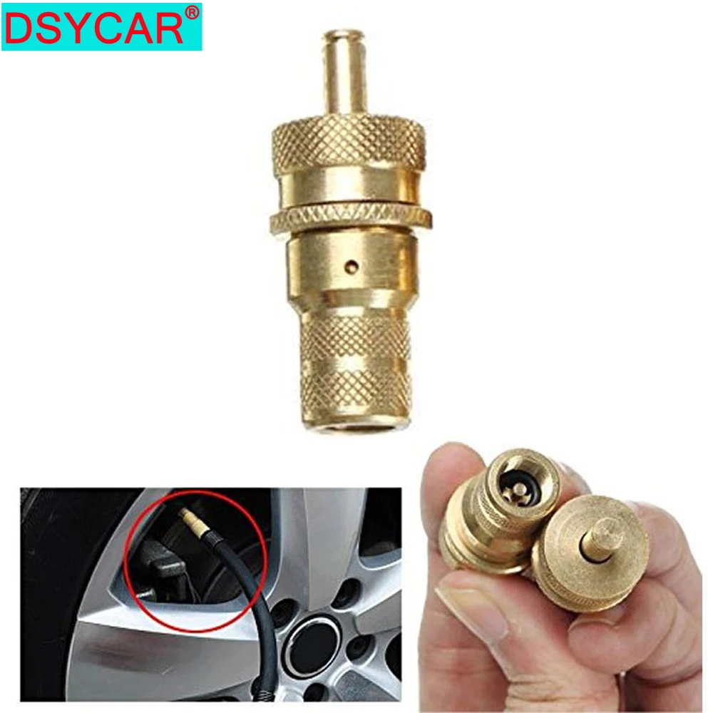 

DSYCAR 1Pcs 4WD Universal Brass off the Road Automatic Tire Deflators Accessories Kit 6-30 PSI Adjustable bleeder Set 6-30 PSI