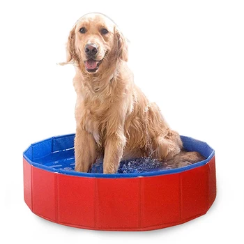 

PVC Foldable Dog Swimming Pool Summer Outdoor Pet Bathtub Pool Portable Wash Bathing Tub For Dogs Cats Pet Supplies Dropshipping