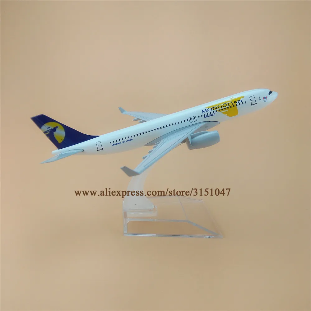16 см Air Mongolian Boeing 767 B767 Airlines модель самолета из сплава металла литья под давлением