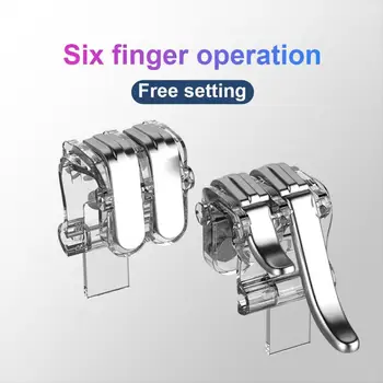 

2PCS Newest Update Metal Game Trigger Mobile Button Smartphone Joystick Game L1 + R1 Shooter Controller PUBG / Survival Rule