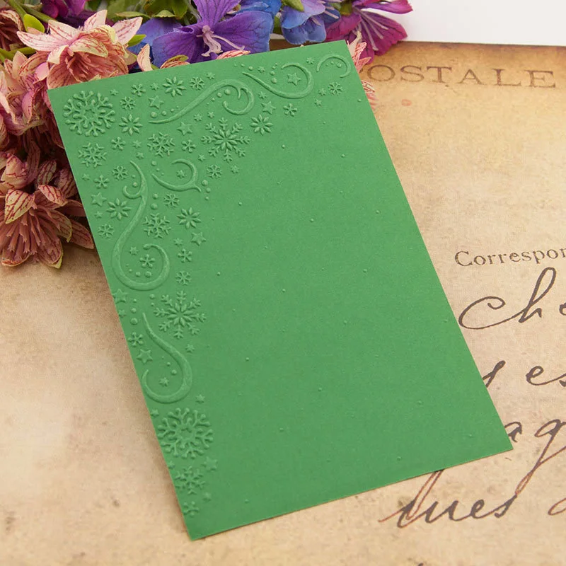 Corner Snowflake Embossing Folder 04