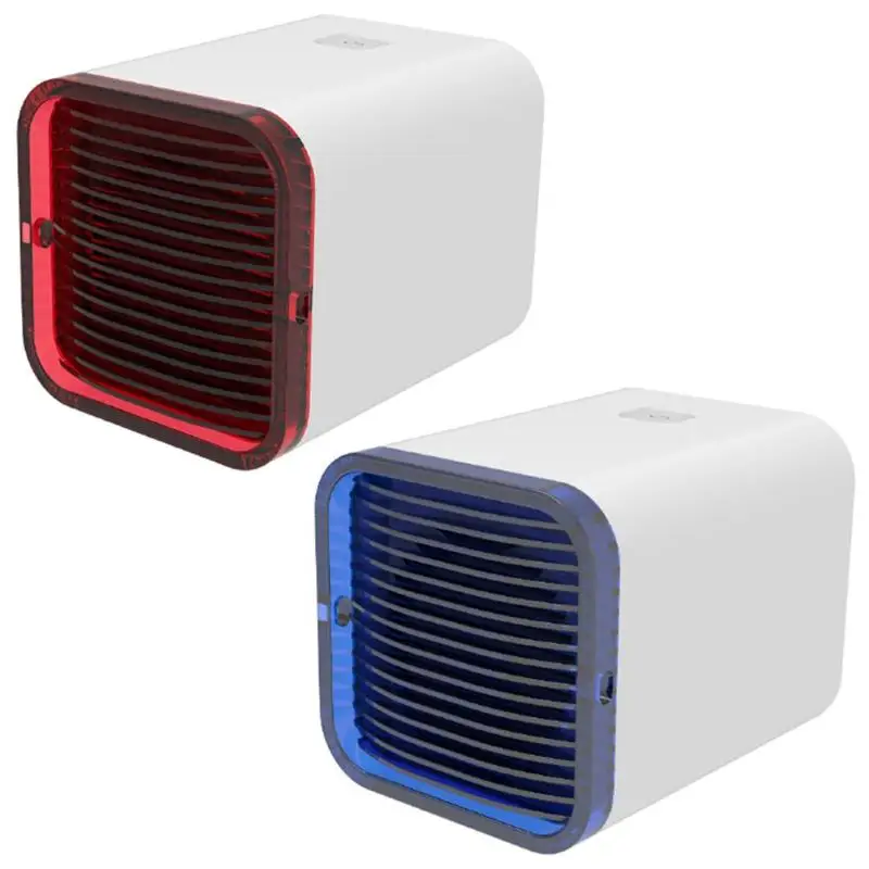 

4 Wind Speed Hand-held Turbine Small Fan Desktop Air Cooler w/Hanging Rope