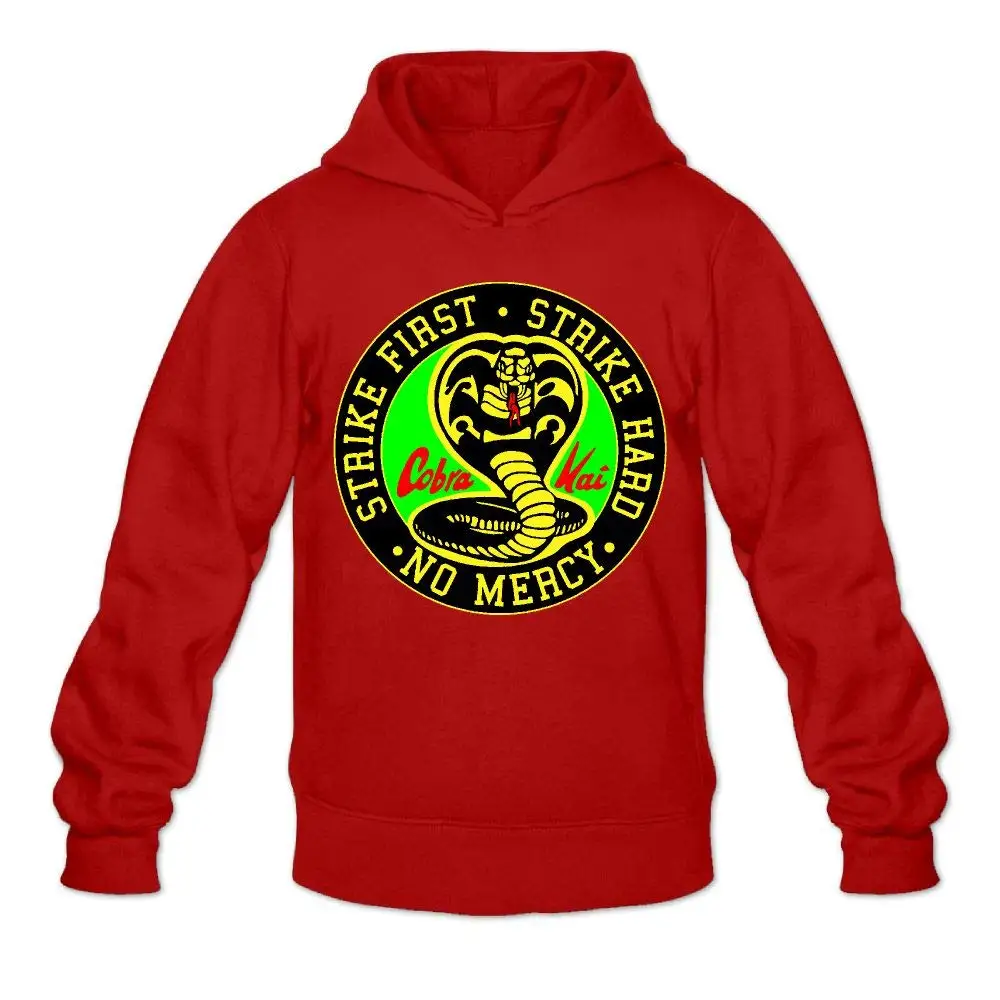 Мужской дизайнерский пуловер с капюшоном Cobra Kai Karate Dojo толстовка унисекс для