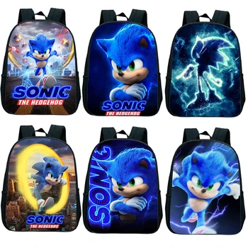 

Sonic Backpack Kids School Bag Sonic Kindergarten Bag Waterproof Backpack Daily Backpack Children's Backpack Cartoon Backpack