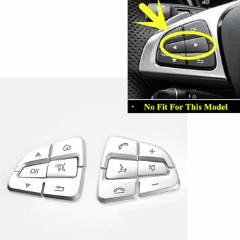 

12pcs/set Car Steering Wheel Button Covers W205 ISO9001 ABS Silver Kit