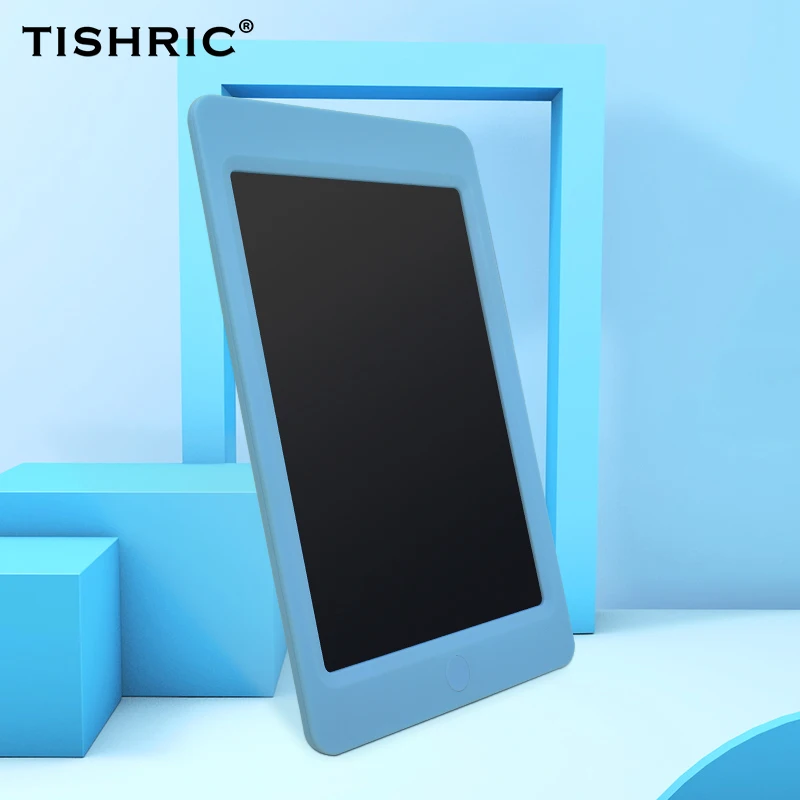 TISHRIC 8,5/10 дюймов бизнес ЖК-планшет Цифровой стираемый планшет для рисования/планшет/доска Электронный графический планшет с ручкой - Цвет: Blue 10inch