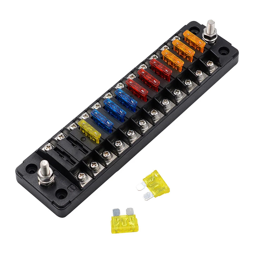 High Quality Safe 12 Way Independent Positive And Negative Fuse Box