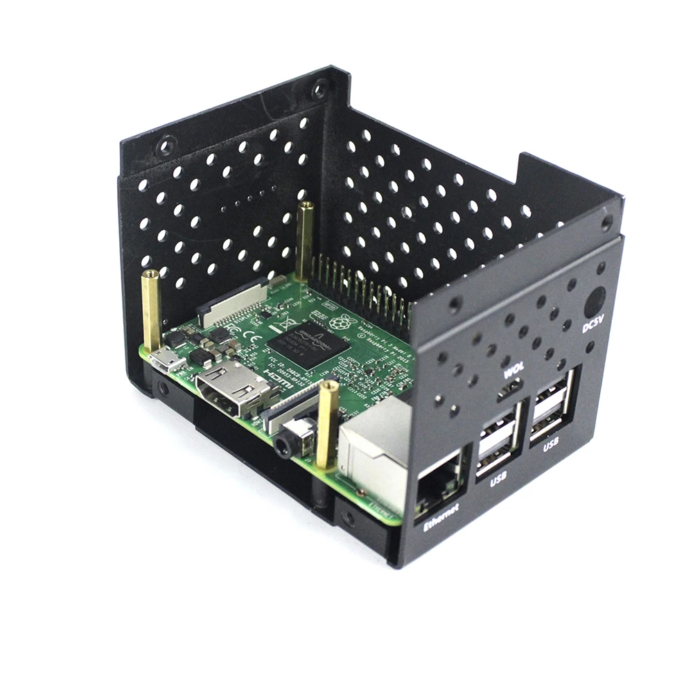 S ROBOT Raspberry Pi X720 X725 Power Management Board Aluminum Case Kit For Raspberry Pi 3B 4