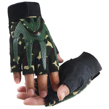 

Best Selling Men Fingerless Gloves Sport Fitness Gloves Weight Lifting Fitness Exercise Training Drop Shopping guantes Wd3