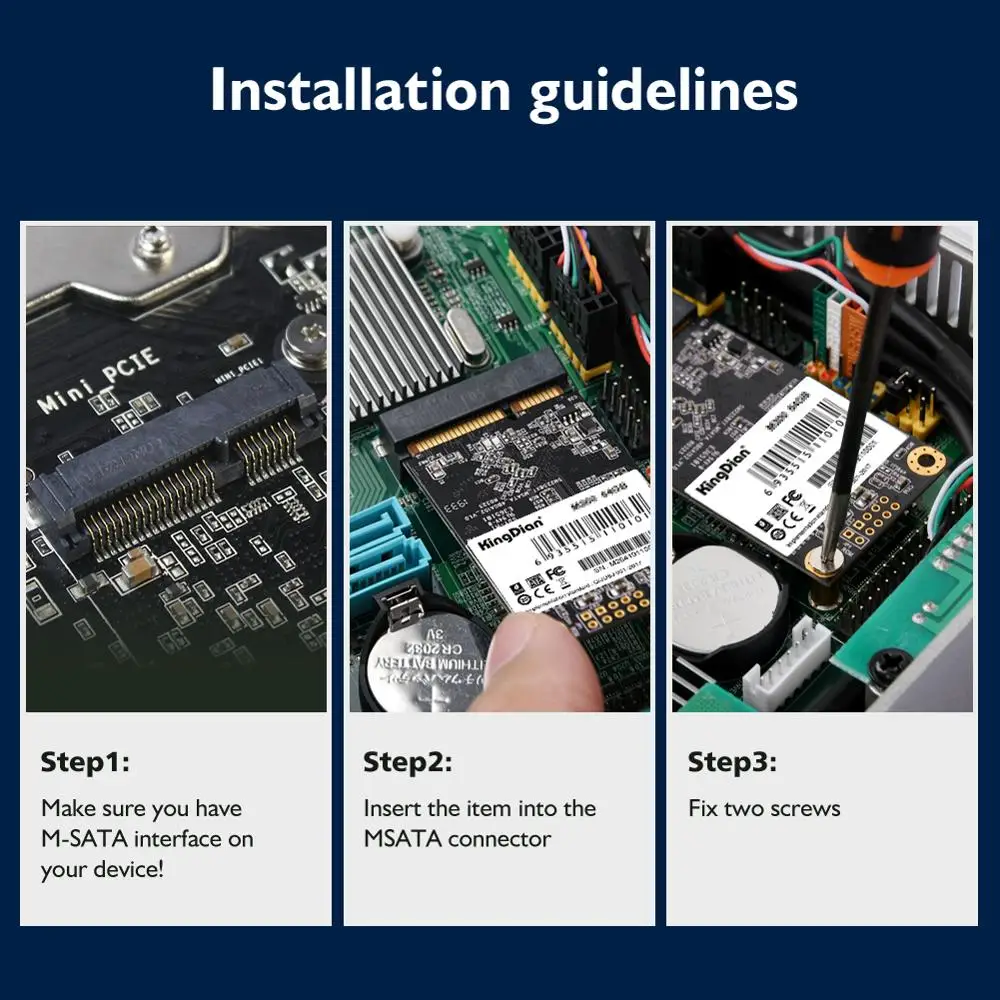 KingDian mSATA 120 ГБ 240 480 1 ТБ мини жесткого диска SATA hdd Внутренний твердотельный жёсткий