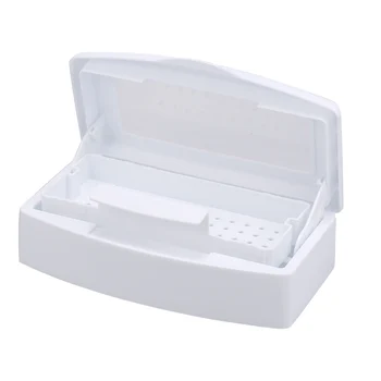 

1PC Sterilizer Tray Box Sterilizing Clean Nail Art Salon For Manicure Tools Implement Nail Metal Tools Alcohol Disinfection Box
