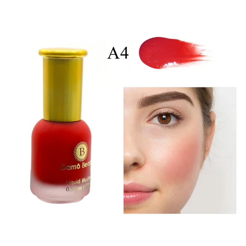 4 цвета щеки жидкие румяна увлажняющий Макияж лица жидкие румяна Maquiagem Косметика для макияжа