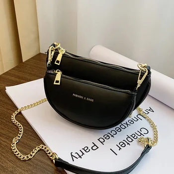 

Ladies PU Leather Crossbody Bags For Women 2020 Fashion Two-in-one Package Shoulder Bag Female Handbags High Quality Design Bags