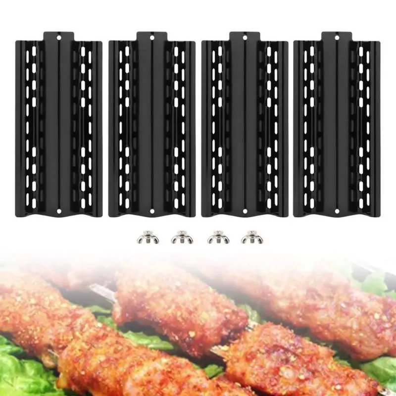 4pcs Universal BBQ Straight Pipe Barbecue Grill Tube Burners Stainless Steel Gas Grill Parts Replacement Outdoor Picnic Grilling