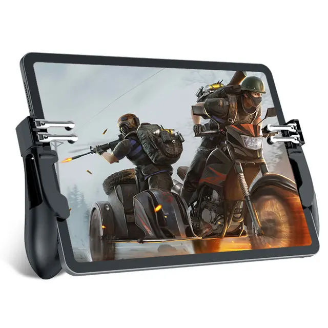 Yeni H11 Pubg Gamepad Denetleyici Alti Parmak Oyun Joystick Kolu Ipad Tablet Icin L1r1 Yangin Dugmesi Amac Anahtar Pubg Tetik Aliexpress Consumer Electronics