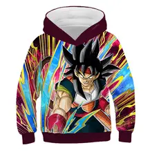 Японское аниме Dragon Ball Z Son Goku детские толстовки с 3D принтом Harajuku детские повседневные толстовки для мальчиков и девочек