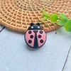 10pcs  Mini Ladybug Silicone Beads Baby Dummy Cartoon Pacifier Toy Accessories 5