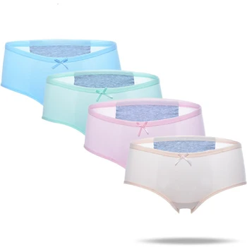 

3PCS/PACK Breathable Woman Panties Pure Cotton Physiology Waterproof Antibiosis Women Underpants Briefs Women Menstruation Pants