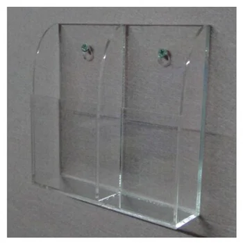 

TV Air Conditioner Remote Control Holder Case Acrylic Wall Mount Storage Box(2 case)