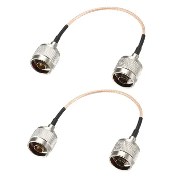 

uxcell 2 pcs N Male to N Male Ultra Low Loss RG316 Coax Cable 50 ohm 0.5 Feet Long Nickel Plated Connector Body