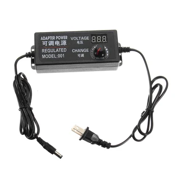 

Adjustable AC To DC 9-24V 3A Voltage Regulated Adapter Voltage Regulated Power LCD Voltage Display 100-240V EU/US Plug