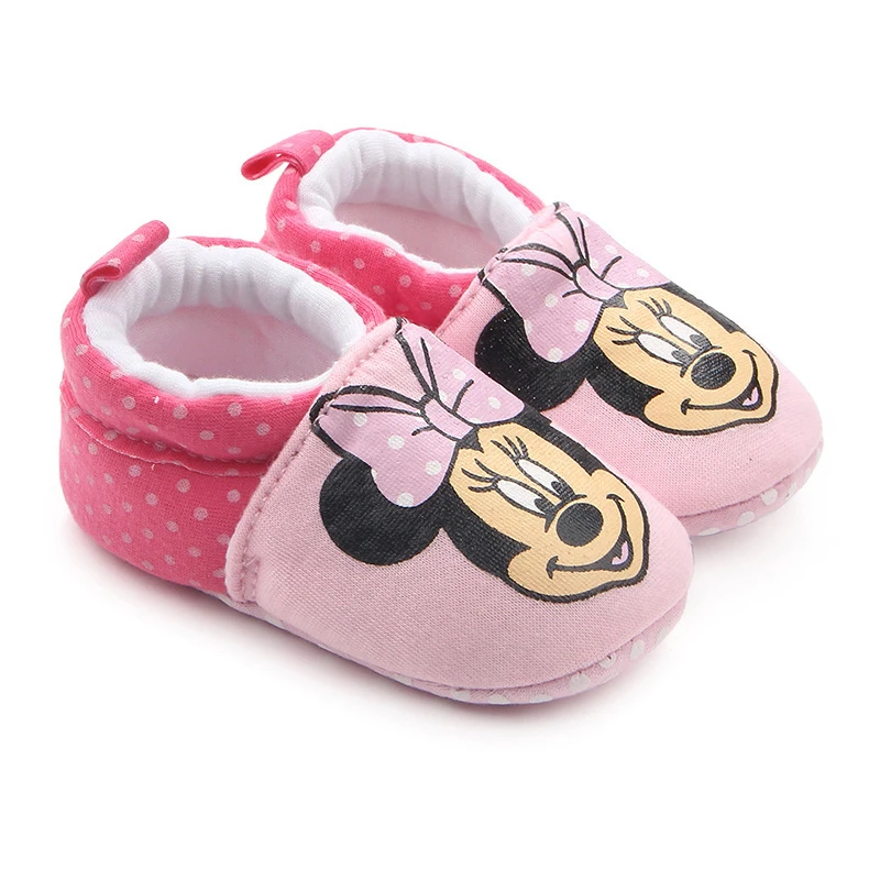 0-18 месяцев; милая детская обувь с изображением животных из мультфильма Микки Мауса; домашняя обувь для новорожденных; обувь для маленьких мальчиков и девочек; обувь для первых шагов; обувь с мягкой подошвой для кроватки - Цвет: as photo