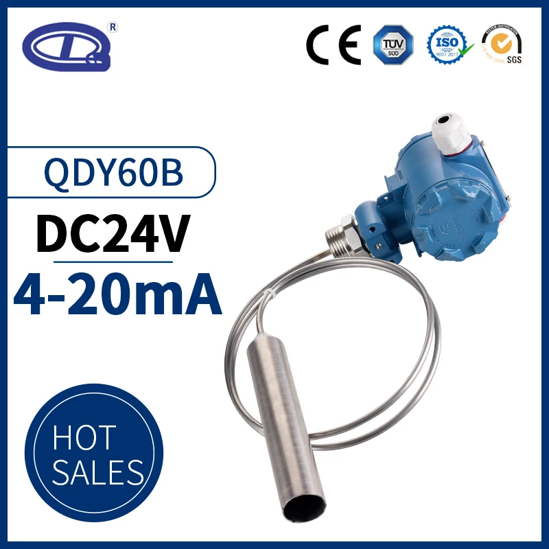 

QDY60B High quality 4-20mA output Submersible liquid level transmitter hydrostatic diesel fuel tank level sensor