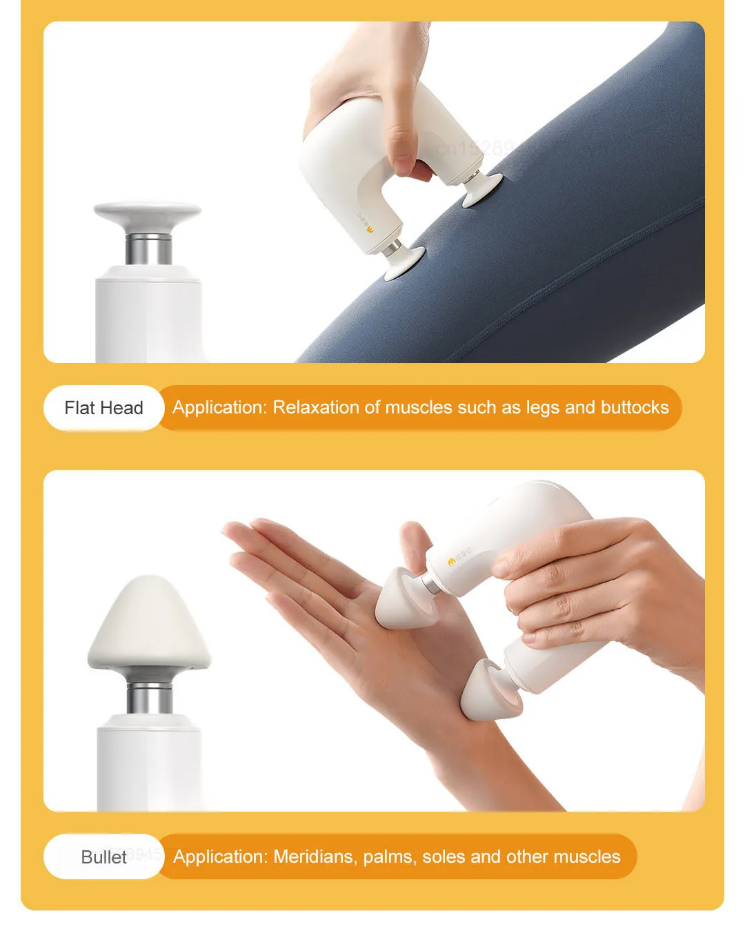 Youpin Momoda Double Head Mini Massger U Type Pocket Massage Gun description image 11