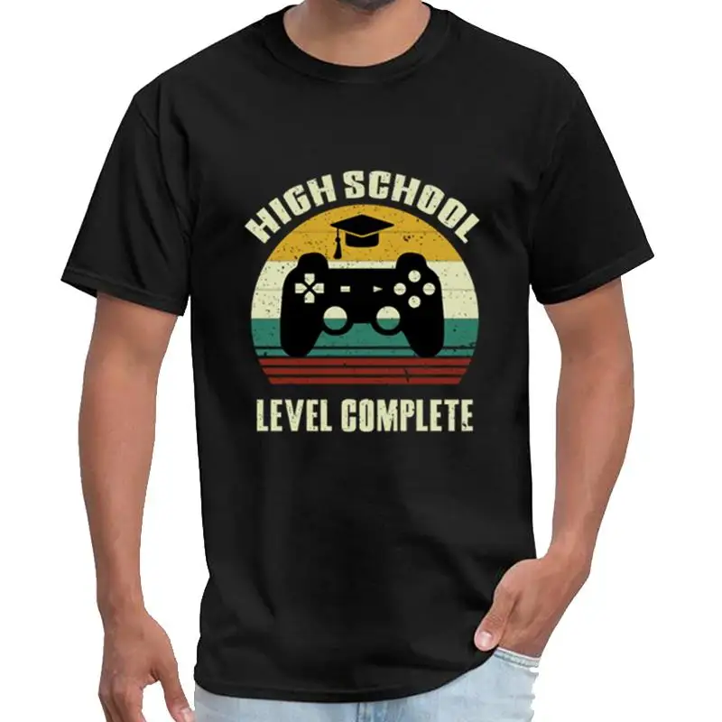 

Funny High School Level Complete Gifts t-shirt homme men rick tshirt big size s~5xL hiphop tops