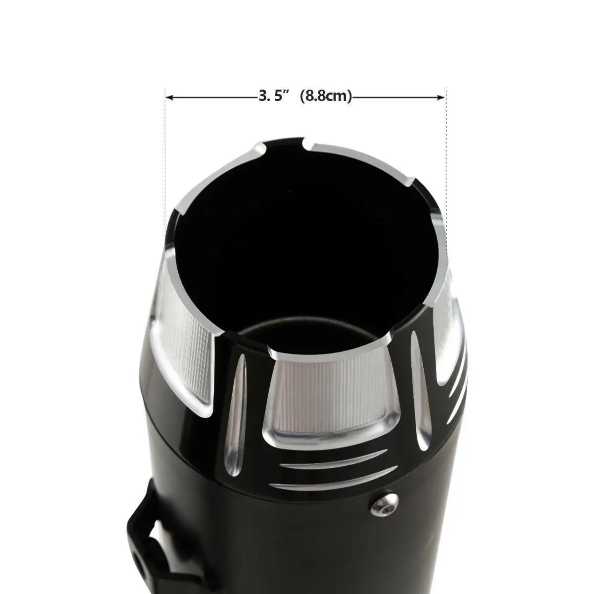Motorcycle Black Megaphone Slip-On Mufflers Exhaust For Harley Touring Road King Bagger Dresser 95-16 96 97 98 99 00 01 02 03 04