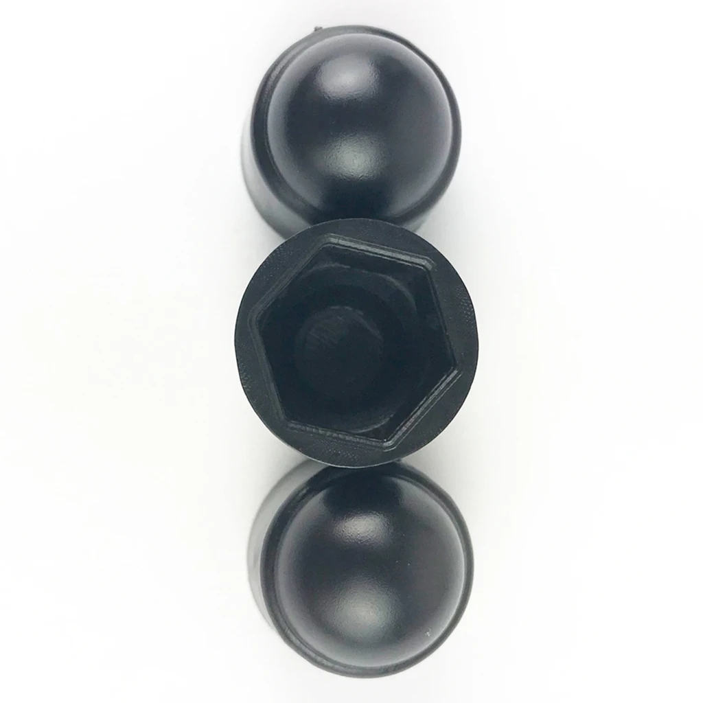 Black 10Pcs 18mm Plastic M8 Car Wheel Nut Screw Cover Rim Bolt Cap Hexagonal